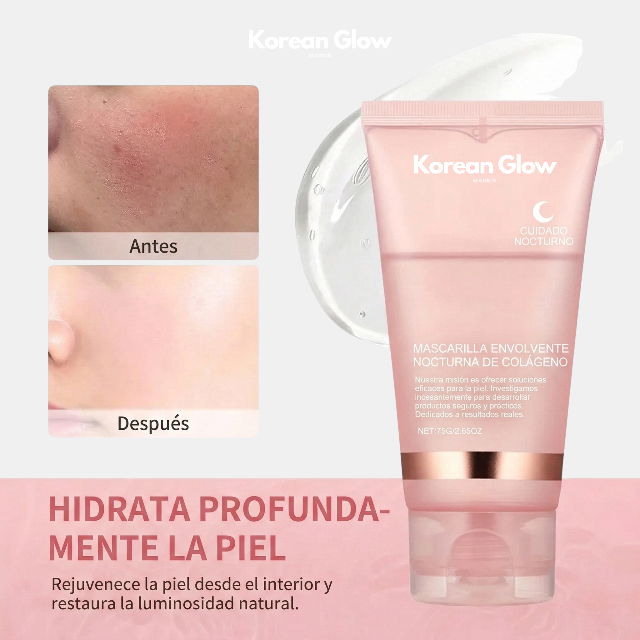 Mascarilla de Colágeno "Efecto Cristal"